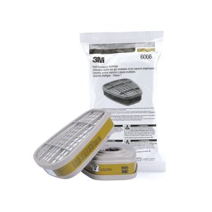 ماسک نیم صورت سیلیکونی تری ام مدل 3M 7502 با فیلتر مولتی گاز 6006